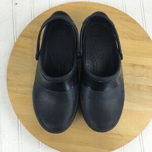 Womens Crocs Mercy Work Clogs Size 8  Black #10876